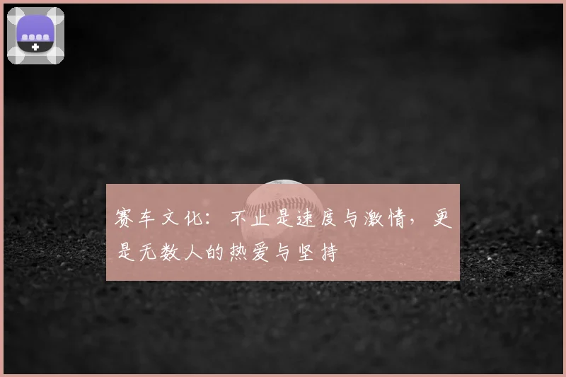 赛车文化：不止是速度与激情，更是无数人的热爱与坚持